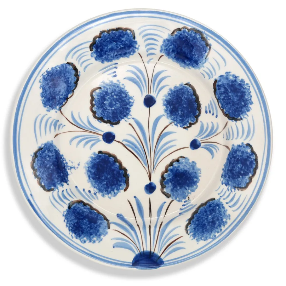 Carolina Irving and Daughters Dinnerware|Blue Flower Dinner Plate