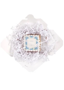 Empire Cake Monogram|Pantry|Blue Hydrangeas Name Plate Sugar Cookies, Set of 12