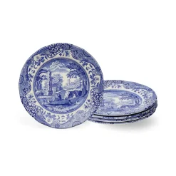 Spode Dinnerware|Blue Italian Bread & Butter Plates, Set of 4