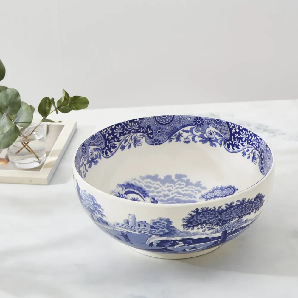 Spode Dinnerware|Blue Italian Deep Round Bowl