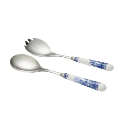 Spode Dinnerware|Blue Italian Salad Servers, Set of 2