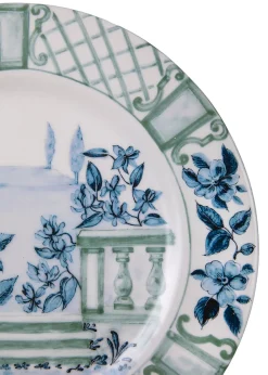 Laboratorio Paravicini Dinnerware|Blue Italian Views Plates Collection, Set of 6