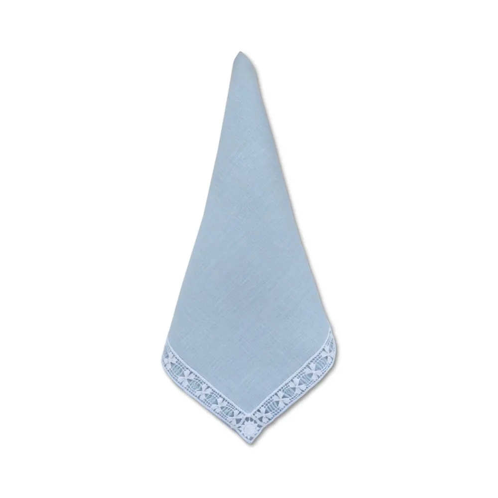 Chefanie Place Settings & Linens|Blue Lace Dinner Napkins, Set of 4