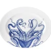 Caskata Dinnerware|Blue Lucy Large Oval Rimmed Platter
