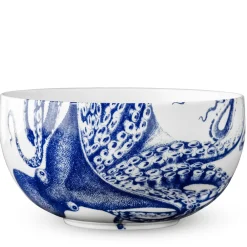 Caskata Dinnerware|Blue Lucy Large Round Serving Bowl