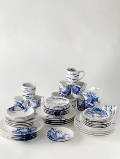 Caskata Dinnerware|Blue Lucy Tall Cereal Bowl