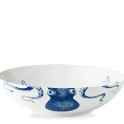 Caskata Dinnerware|Blue Lucy Wide Serving Bowl