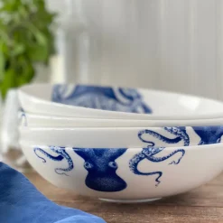 Caskata Dinnerware|Blue Lucy Wide Serving Bowl