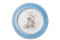 Laboratorio Paravicini Dinnerware|Blue Monkey Dessert Plates, Set of 6