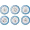 Laboratorio Paravicini Dinnerware|Blue Monkey Dinner Plates, Set of 6