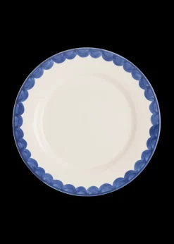 Late Afternoon Dinnerware|Blue Scallop Dinner Plate