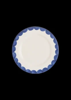 Late Afternoon Dinnerware|Blue Scallop Side Plate