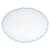 Chefanie Place Settings & Linens|Blue Scalloped Placemat