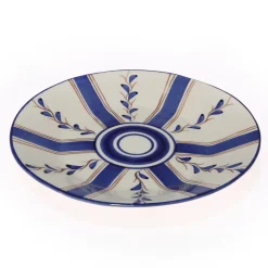Carolina Irving and Daughters Dinnerware|Blue Stripe Dessert Plate
