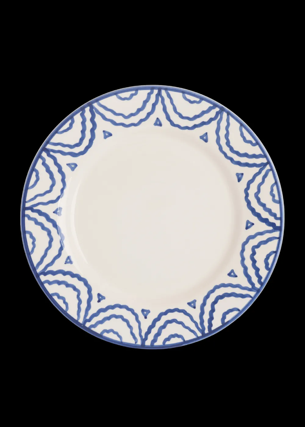 Late Afternoon Dinnerware|Blue Tabla Dinner Plate