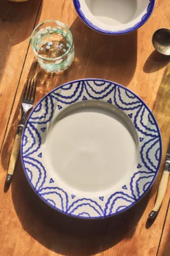Late Afternoon Dinnerware|Blue Tabla Dinner Plate