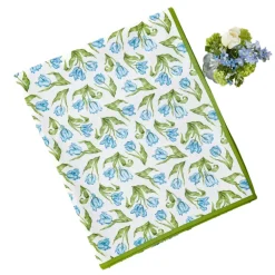 Mrs. Alice Place Settings & Linens|Blue Tulip Tablecloth