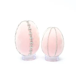 Hot Skwash Living|Décor|Blush Crystal Trimmed Egg
