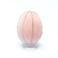 Hot Skwash Living|Décor|Blush Crystal Trimmed Egg