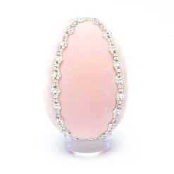 Hot Skwash Living|Décor|Blush Crystal Trimmed Egg