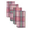 Maria Louise Cottage Place Settings & Linens|Blush Provence Plaid Napkins in Pink, Set of 4