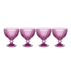Villeroy & Boch Glassware|Boston Berry Champagne / Dessert Bowl in Berry, Set of 4