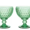 Villeroy & Boch Glassware|Boston Colored Champagne / Dessert Bowl in Green, Set of 4