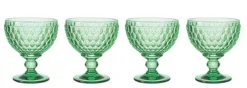 Villeroy & Boch Glassware|Boston Colored Champagne / Dessert Bowl in Green, Set of 4