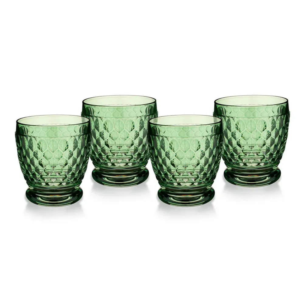 Villeroy & Boch Glassware|Boston Colored DOF / Tumbler in Green, Set of 4