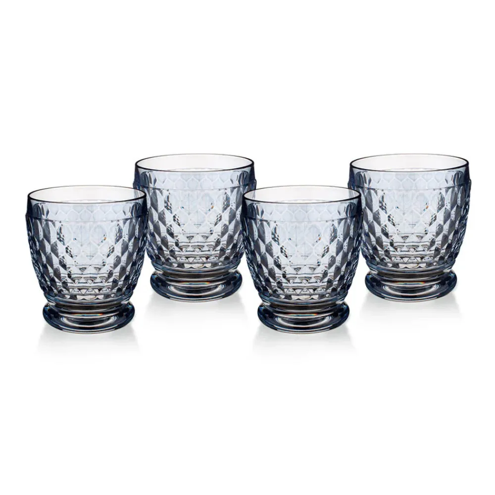 Villeroy & Boch Glassware|Boston Colored DOF / Tumbler in Blue, Set of 4