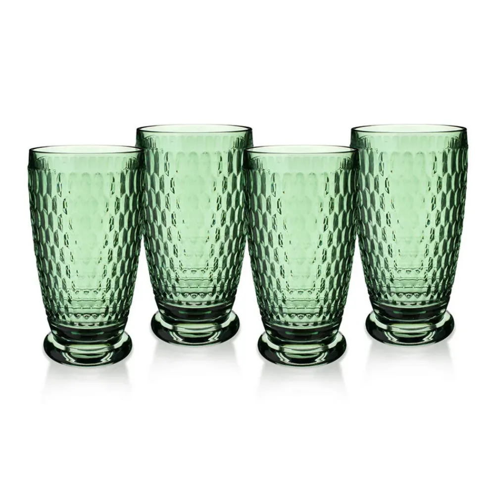 Villeroy & Boch Glassware|Boston Colored Highball / Tumbler in Green, Set of 4