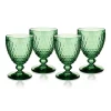 Villeroy & Boch Glassware|Boston Colored Water Goblet in Green, Set of 4