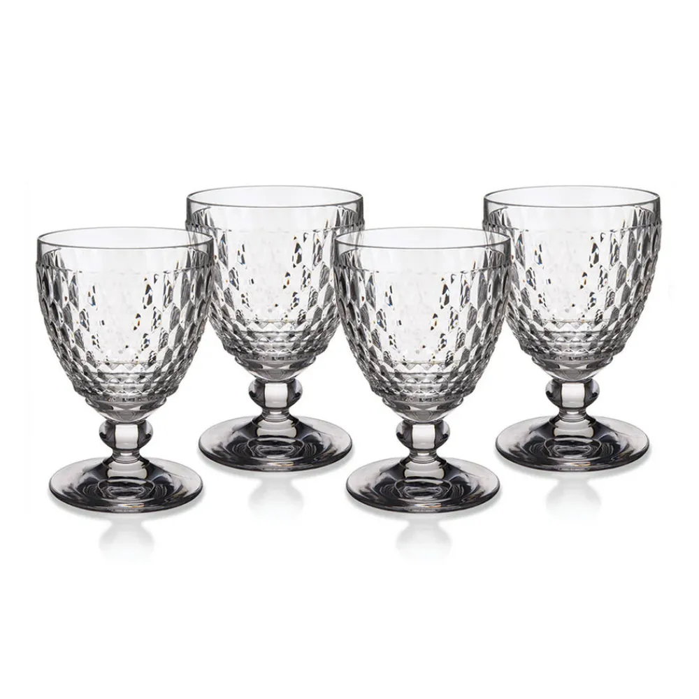 Villeroy & Boch Glassware|Boston Water Goblet in Clear, Set of 4