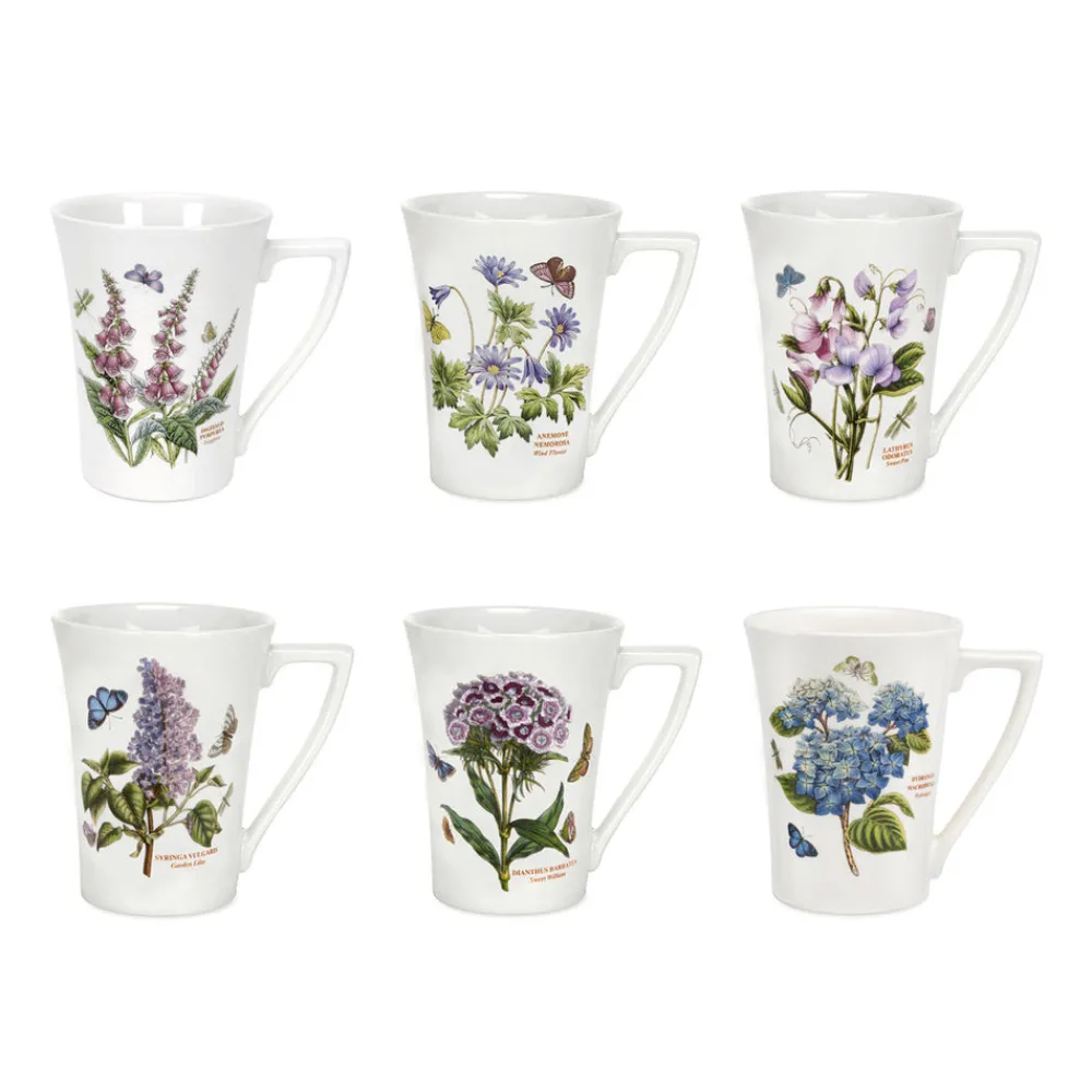 Portmeirion Dinnerware|Botanic Garden Mandarin Mugs, Set of 6