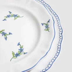 Z.d.G. Dinnerware|Bouclette Dinner Plate in Bleu Égyptien