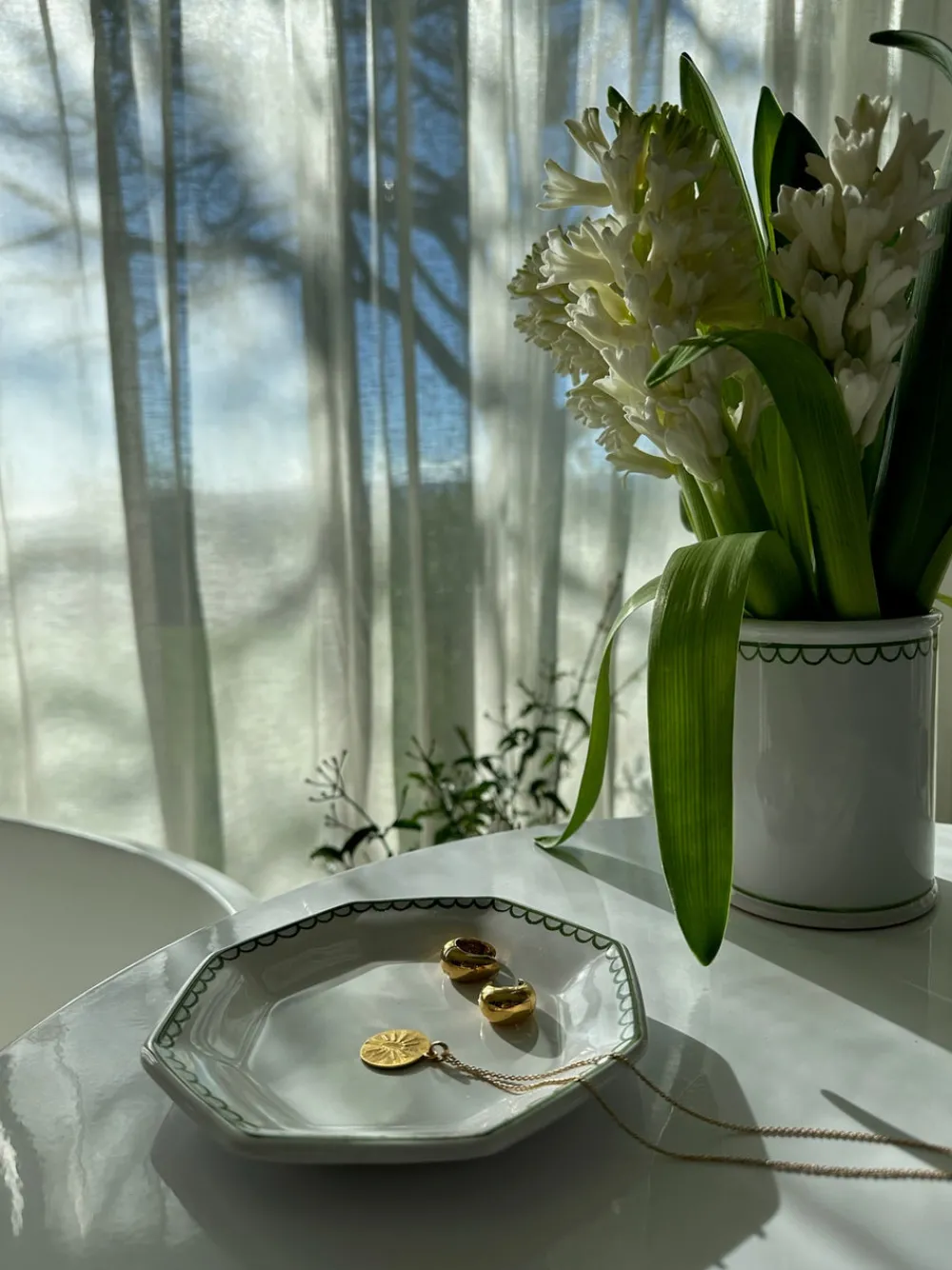 Z.d.G. Dinnerware|Bouclette Octagonal Petite Plate in Green