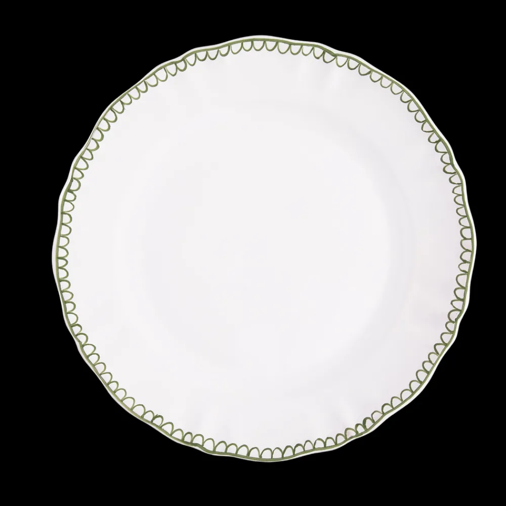 Z.d.G. Dinnerware|Bouclette Salad Plate in Green