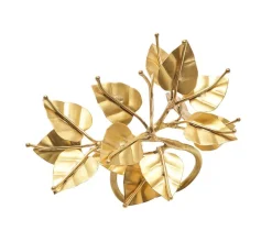 Kim Seybert Place Settings & Linens|Bougainvillea Napkin Ring in Gold, Set of 4