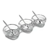 Nambe Dinnerware|Braid Triple Condiment Set with Spoons
