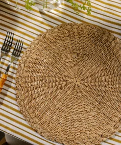 Rebecca Udall Place Settings & Linens|Braided Abaca Placemat in Natural