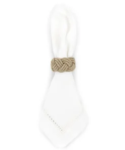 Rebecca Udall Place Settings & Linens|Braided Rope Napkin Rings, Set of 4
