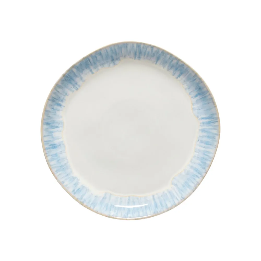 Costa Nova Dinnerware|Brisa Collection Dinner Plates in Ria Blue, Set of 6