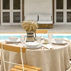 Costa Nova Dinnerware|Brisa Collection Dinner Plates in Branca, Set of 6