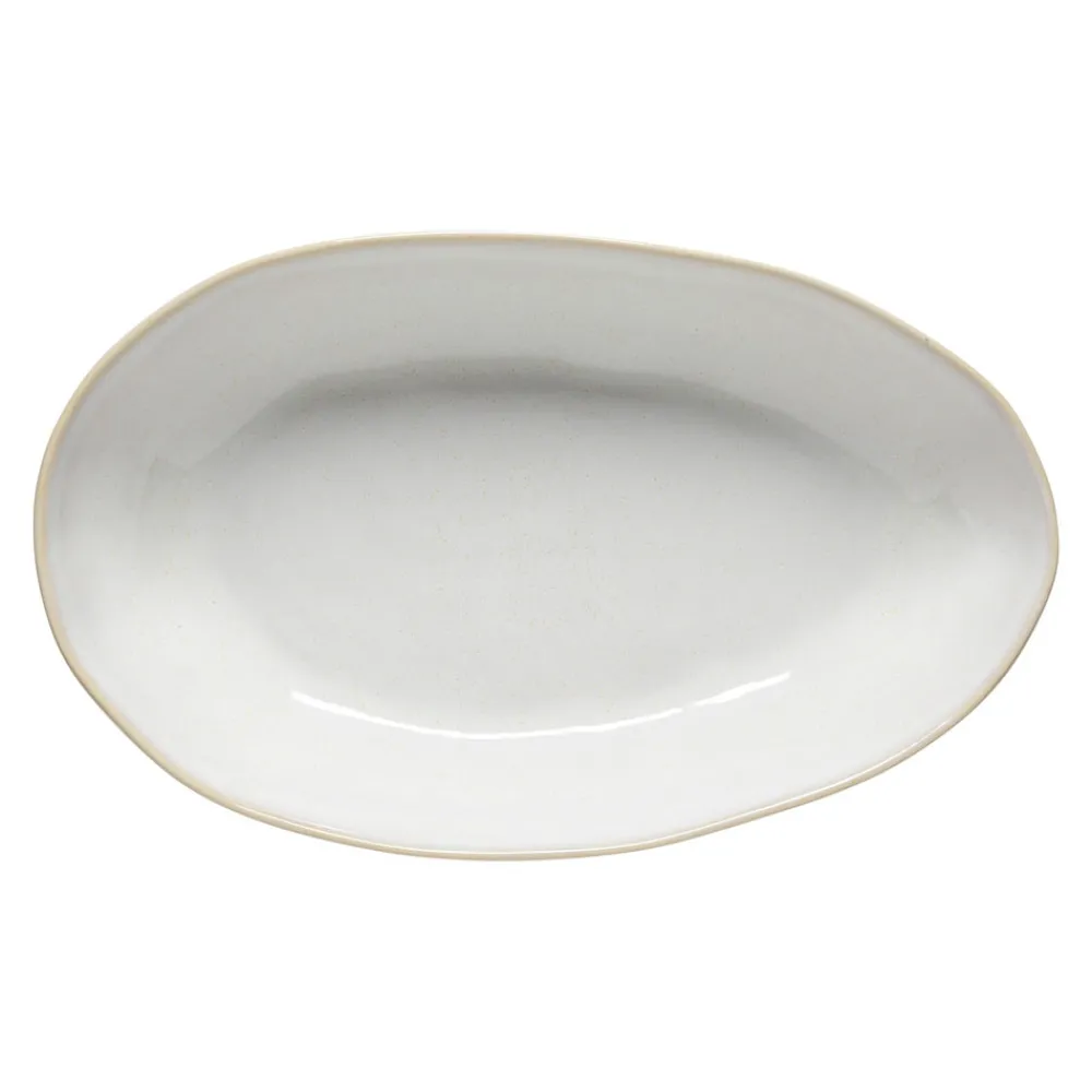 Costa Nova Dinnerware|Brisa Collection Oval Baker 14" in Branca