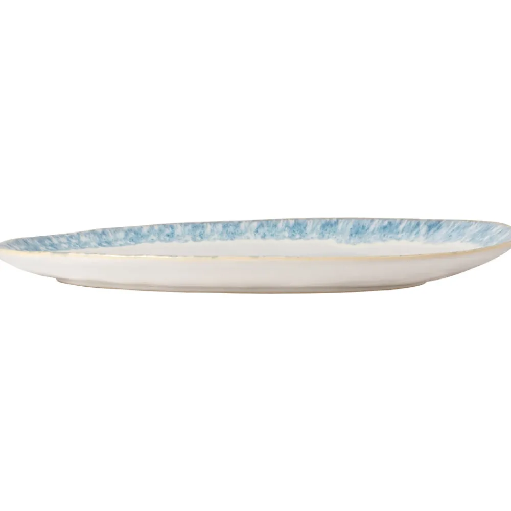 Costa Nova Dinnerware|Brisa Collection Oval Platter 16" in Ria Blue