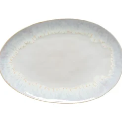 Costa Nova Dinnerware|Brisa Collection Oval Platter 16" in Salt