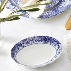 Spode Dinnerware|Brocato 6" Oval Fluted Dish, Set of 4