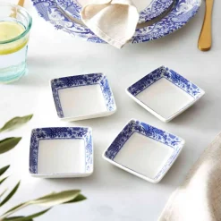 Spode Dinnerware|Brocato 3" Square Dishes, Set of 4