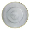 Anna Weatherley Dinnerware|Brushed Charger in Platinum