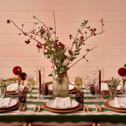 Maison Margaux Glassware|Burgundy Dappled Glasses, Set of 4